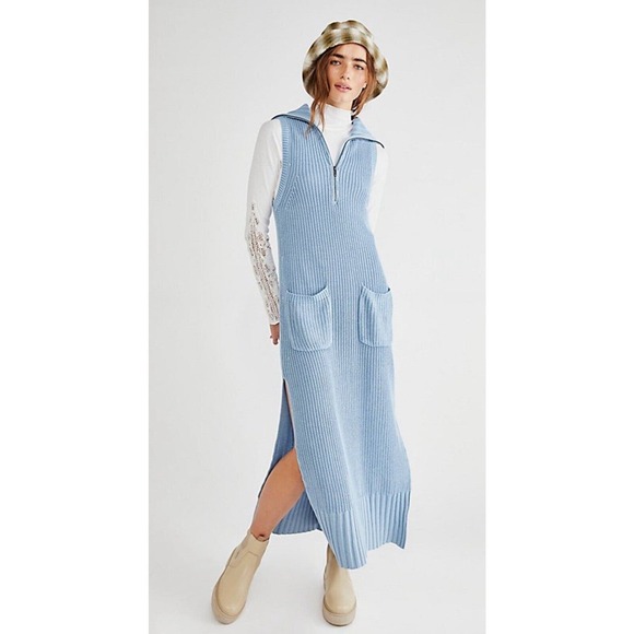 Free People Blue Maxi Dress - Picture 2 of 11